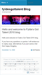 Mobile Screenshot of fyldesgottalent.wordpress.com