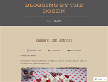 Tablet Screenshot of bloggingbythedozen.wordpress.com