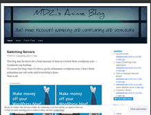 Tablet Screenshot of mdzanime.wordpress.com
