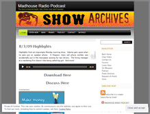 Tablet Screenshot of madhouselive.wordpress.com