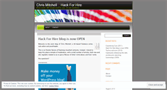 Desktop Screenshot of hackforhire.wordpress.com