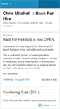 Mobile Screenshot of hackforhire.wordpress.com