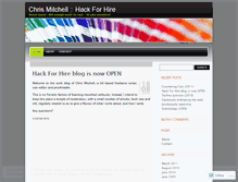 Tablet Screenshot of hackforhire.wordpress.com
