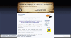 Desktop Screenshot of forumdeimigracao.wordpress.com