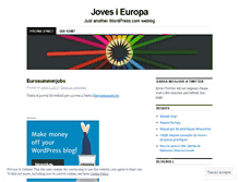 Tablet Screenshot of jovesieuropa.wordpress.com