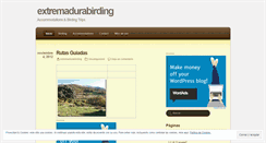 Desktop Screenshot of extremadurabirding.wordpress.com