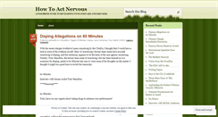 Desktop Screenshot of howtoactnervous.wordpress.com