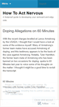 Mobile Screenshot of howtoactnervous.wordpress.com