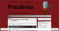 Desktop Screenshot of freubreu.wordpress.com