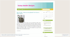 Desktop Screenshot of honeybeeders.wordpress.com