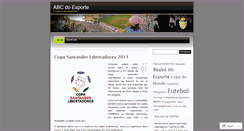 Desktop Screenshot of abcdoesporte.wordpress.com