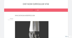 Desktop Screenshot of chefnizam.wordpress.com