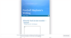 Desktop Screenshot of footballmadness.wordpress.com