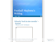 Tablet Screenshot of footballmadness.wordpress.com