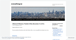 Desktop Screenshot of everythingcw.wordpress.com