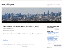 Tablet Screenshot of everythingcw.wordpress.com