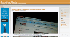 Desktop Screenshot of creatingmusic.wordpress.com