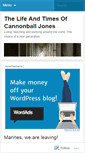 Mobile Screenshot of cannonballjones.wordpress.com