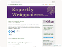 Tablet Screenshot of expertlywrapped.wordpress.com