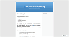 Desktop Screenshot of cucusukmana.wordpress.com