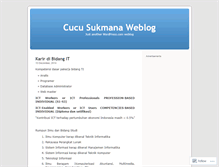 Tablet Screenshot of cucusukmana.wordpress.com