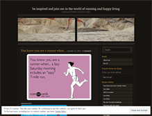 Tablet Screenshot of inspiringandhealthyrunninginlondon.wordpress.com