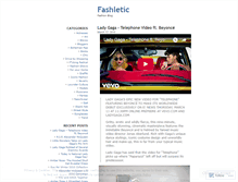 Tablet Screenshot of fashletic.wordpress.com
