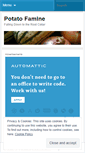 Mobile Screenshot of potatofamine.wordpress.com