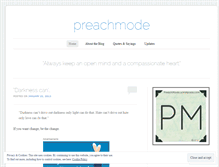 Tablet Screenshot of preachmode.wordpress.com