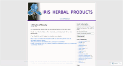 Desktop Screenshot of irisherbal.wordpress.com