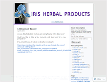 Tablet Screenshot of irisherbal.wordpress.com