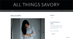 Desktop Screenshot of allthingssavory.wordpress.com