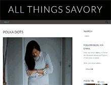Tablet Screenshot of allthingssavory.wordpress.com