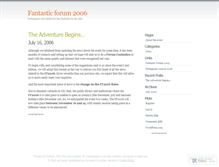 Tablet Screenshot of fantasticforum.wordpress.com