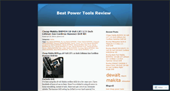 Desktop Screenshot of bestpowertoolsreview.wordpress.com