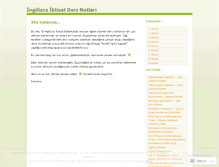 Tablet Screenshot of ingilizceiktisat.wordpress.com