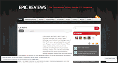 Desktop Screenshot of epicreviewsdotorg.wordpress.com