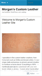 Mobile Screenshot of morganscustomleather.wordpress.com