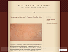 Tablet Screenshot of morganscustomleather.wordpress.com