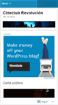 Mobile Screenshot of cineclubrevolucion.wordpress.com