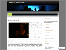 Tablet Screenshot of cineclubrevolucion.wordpress.com