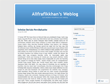 Tablet Screenshot of alifrafikkhan.wordpress.com