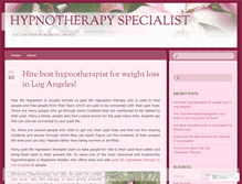 Tablet Screenshot of hypnotherapyspecialists.wordpress.com