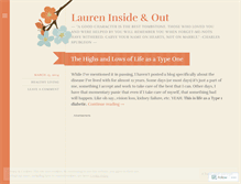 Tablet Screenshot of laureninsideandout.wordpress.com