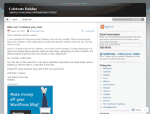 Tablet Screenshot of celebrateholiday.wordpress.com
