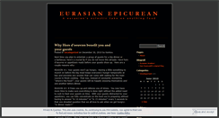Desktop Screenshot of eurasianepicurean.wordpress.com