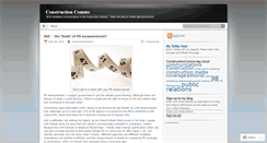 Desktop Screenshot of constructioncomms.wordpress.com
