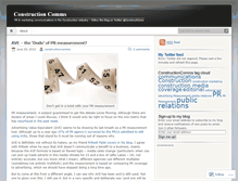 Tablet Screenshot of constructioncomms.wordpress.com