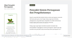 Desktop Screenshot of obatpenyakitpernapasan.wordpress.com