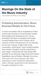 Mobile Screenshot of musicbizmuse.wordpress.com